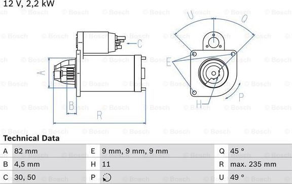 BOSCH 0 986 025 550 -