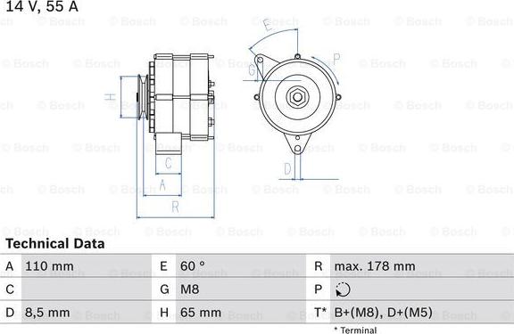 BOSCH 0986034220 - 3422 ĢENERATORS B-10