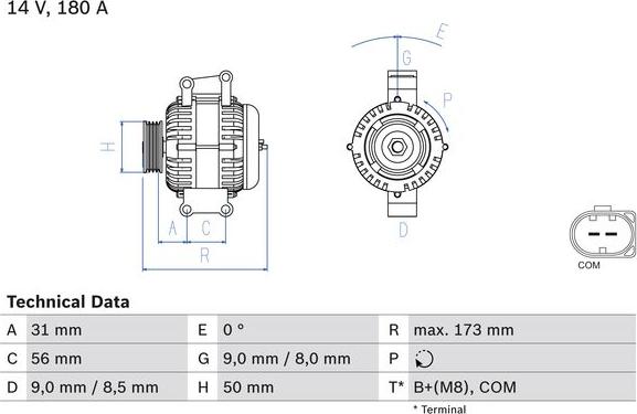 BOSCH 0986047670 - ĢENERATORS B-20 0