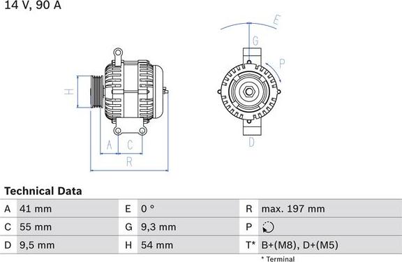 BOSCH 0986048771 - ĢENERATORS 210466 B-20