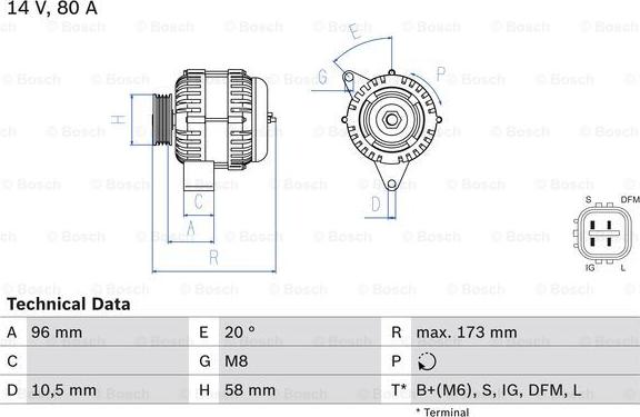 BOSCH 0 986 082 040 -