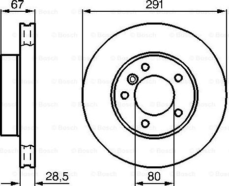 BOSCH 0986478691 - DDF440 BREMŽU DISKS