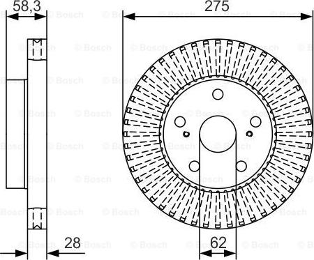 BOSCH 0986479A97 - BREMŽU DISKI 0