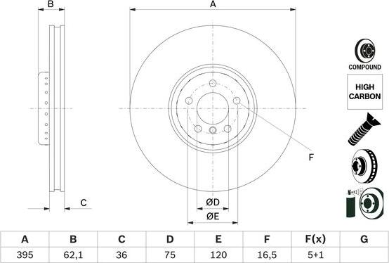 BOSCH 0986479E83 - BREMŽU DISKI 0