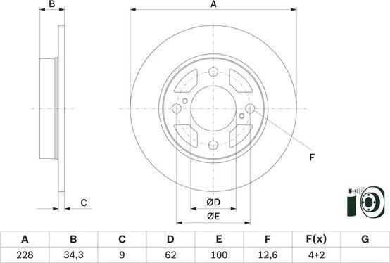 BOSCH 0986479F38 - Auto Part