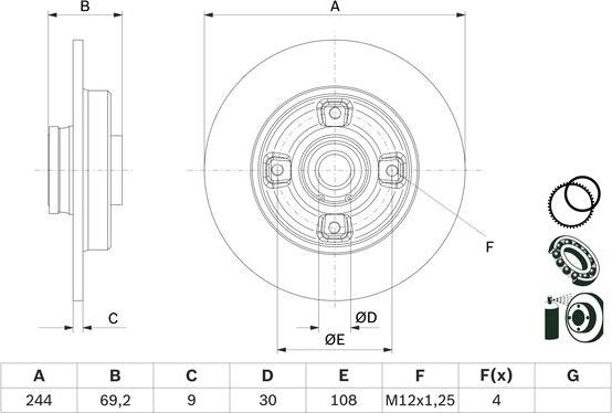 BOSCH 0986479F74 - Auto Part