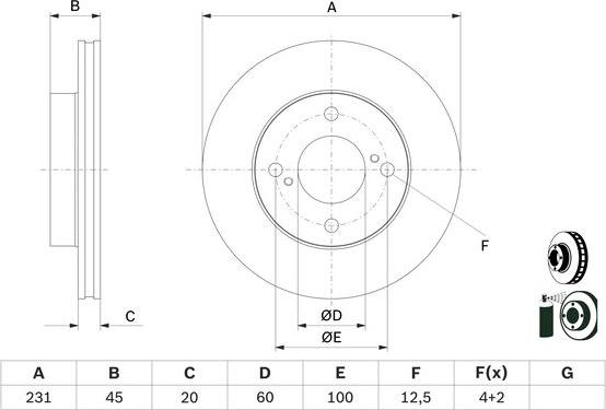 BOSCH 0986479G92 - Auto Part