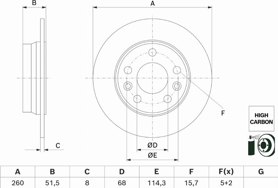 BOSCH 0986479H61 - Auto Part