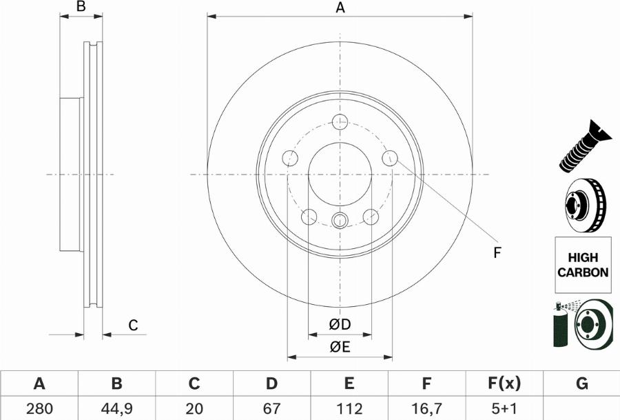BOSCH 0986479H70 - Auto Part