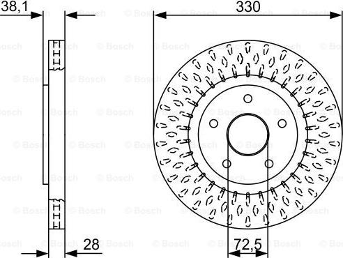 Blue Print ADA104371 - BREMŽU DISKS