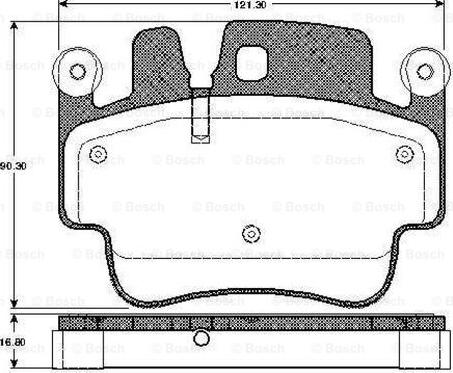 BOSCH 0986494281 - BREMŽU UZLIKAS 0