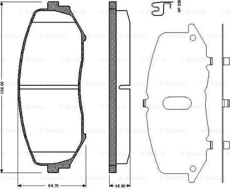Blue Print ADK84234 - FDB4060 BREMŽU