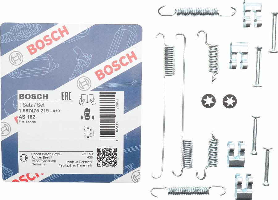 BOSCH 1987475219 - Piederumu komplekts, Bremžu