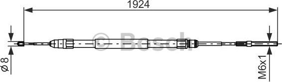 BOSCH 1987477693 - BREMŽU TROSE 1