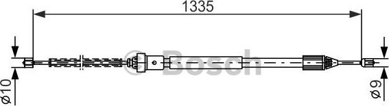 BOSCH 1987477783 - TROSE RENAULT CLIO