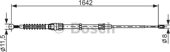 BOSCH 1987482267 - BREMŽU TROSE 1