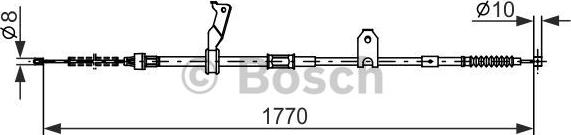 BOSCH 1987482300 - BREMŽU TROSE 1