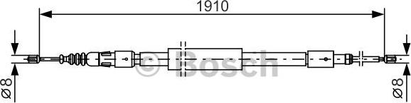 BOSCH 1987482318 - BREMŽU TROSE 1