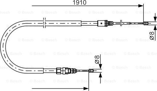 BOSCH 1987482323 - BREMŽU TROSE 1