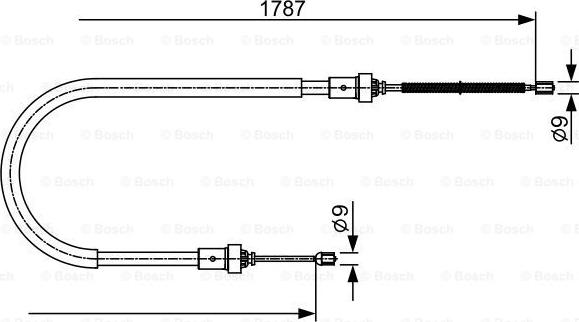 BOSCH 1987482410 - BREMŽU TROSE 1