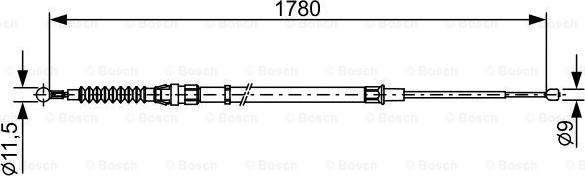 BOSCH 1987482458 - BREMŽU TROSE 1