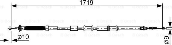 BOSCH 1987482526 - BREMŽU TROSE 1