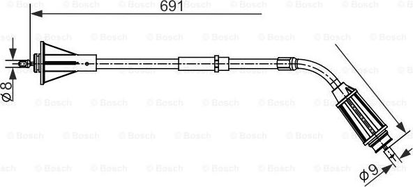 BOSCH 1987482555 - BREMŽU TROSE 1