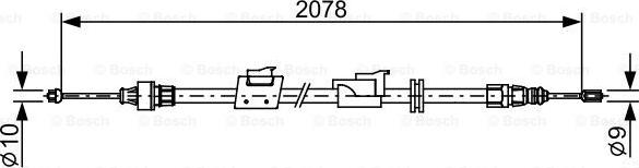 BOSCH 1987482706 - BREMŽU TROSE 1