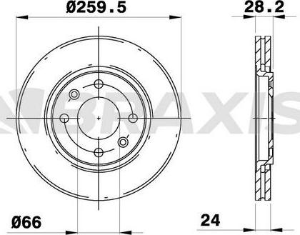 FREMAX BD-9406 - DDF870 BREMŽU DISKS