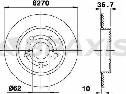 Blue Print ADT343266 - DDF1645 BREMŽU