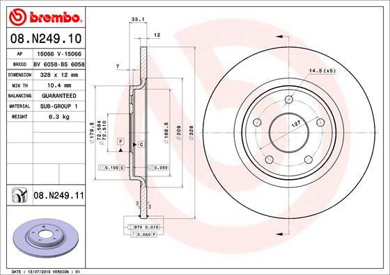 FREMAX BD-5163 - BREMŽU DISKS CHRYSLER