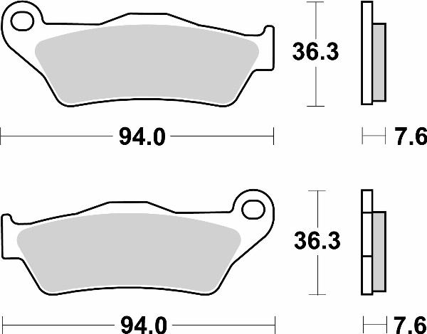 Brembo 07BB04SP - BRAKE PADS ORO