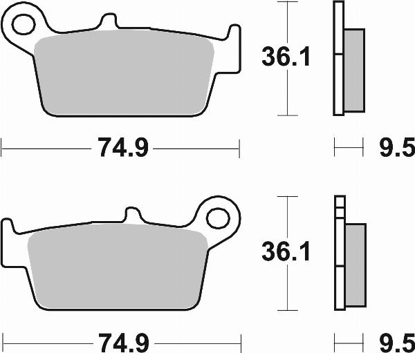 Brembo 07HO26SD - BRAKE PADS ORO