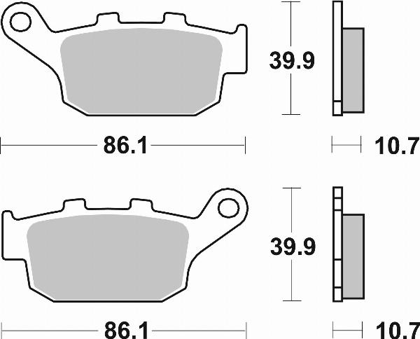 Brembo 07HO27SP - BRAKE PADS ORO