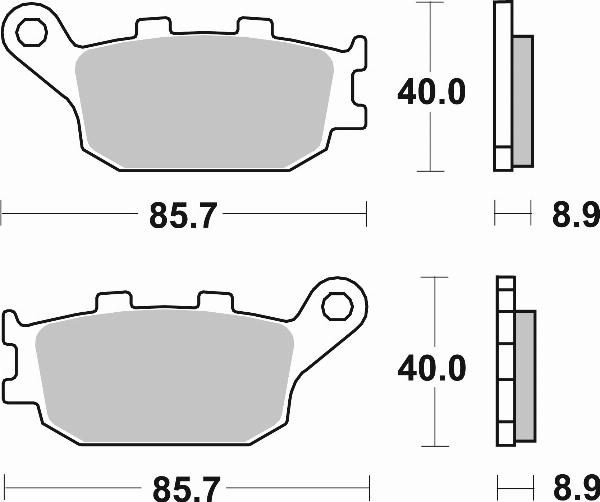 Brembo 07HO36SP - BRAKE PADS ORO