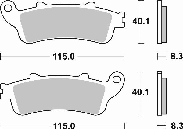 Brembo 07HO43SP - BRAKE PADS ORO