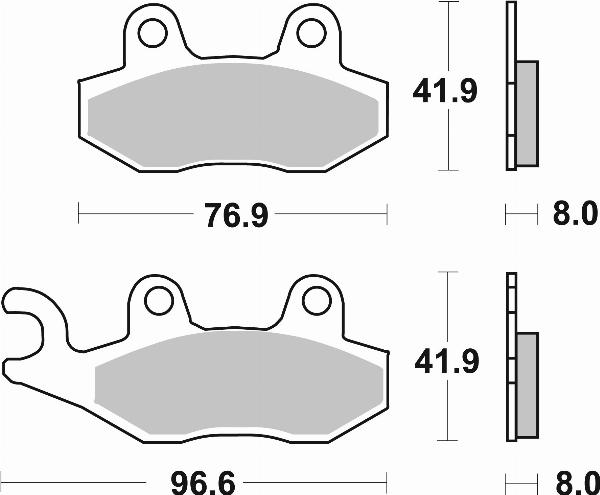 Brembo 07SU12SX - BRAKE PADS ORO