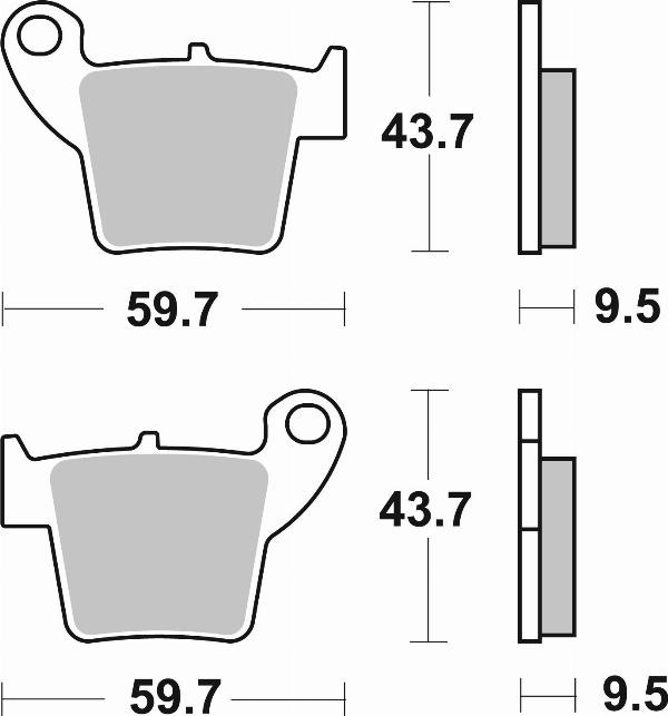 Brembo 07HO48SX - BRAKE PADS ORO