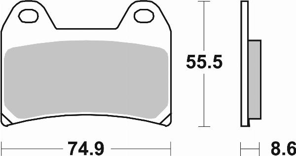 Brembo 07BB19SR - BRAKE PADS ORO