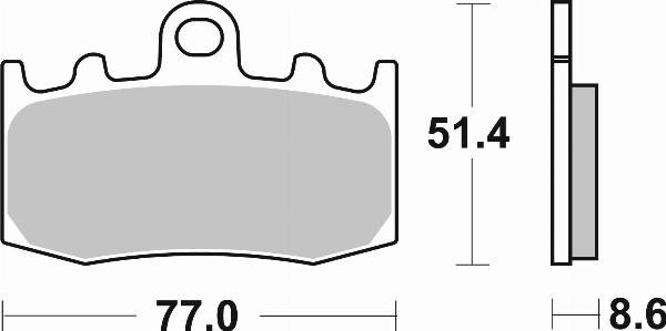 Brembo 07BB26SA - BRAKE PADS ORO