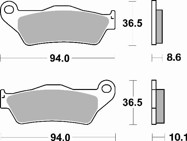 Brembo 07BB28SP - BRAKE PADS ORO