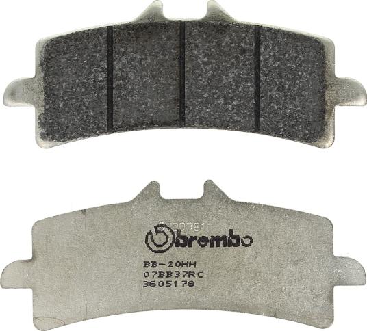 Brembo 07BB37RC - BRAKE PADS ORO