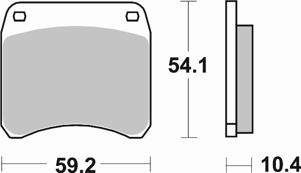 Brembo 07GR6610 - BRAKE PADS ORO
