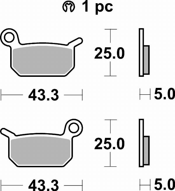 Brembo 07GR70SD - BRAKE PADS ORO
