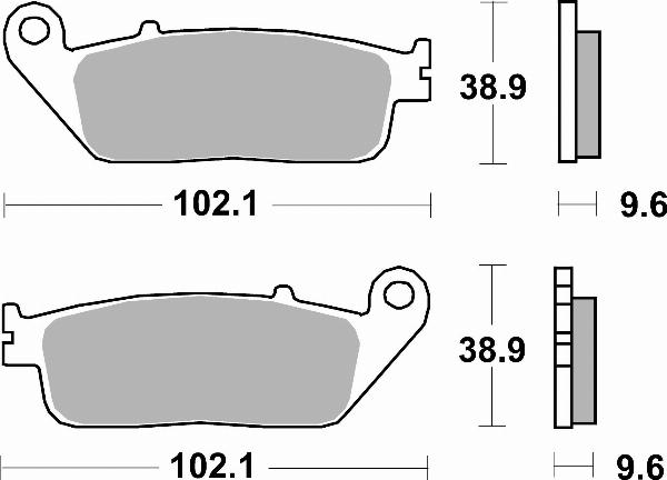 Brembo 07HO41SA - BRAKE PADS ORO