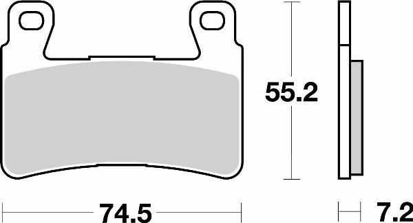Brembo 07HO45SA - BRAKE PADS ORO