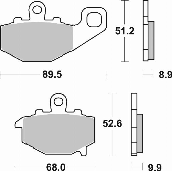 Brembo 07KA16SP - BRAKE PADS ORO