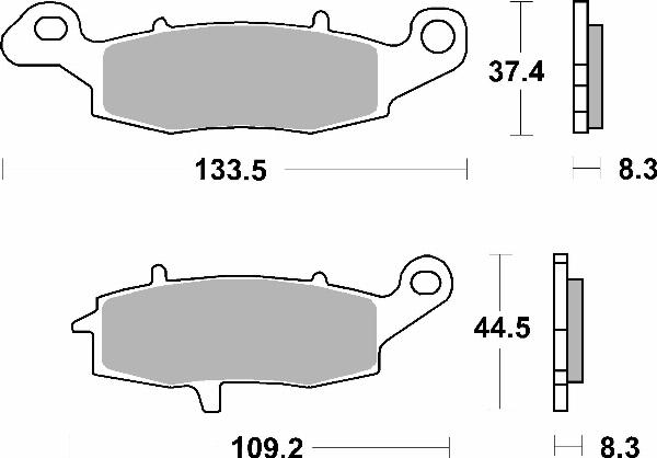 Brembo 07KA18SA - BRAKE PADS ORO