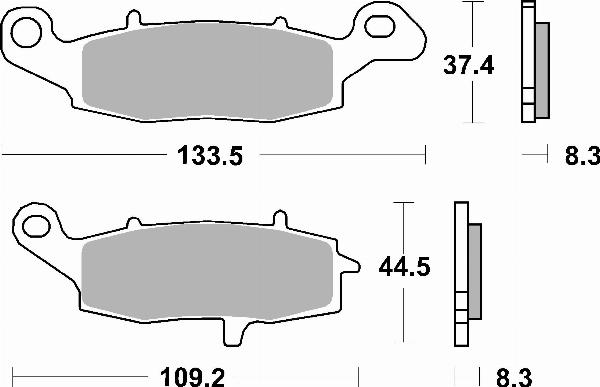 Brembo 07KA19SA - BRAKE PADS ORO