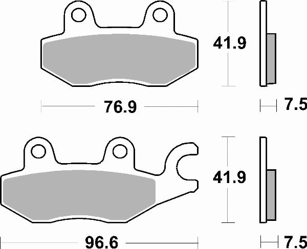 Brembo 07KA31SA - BRAKE PADS ORO